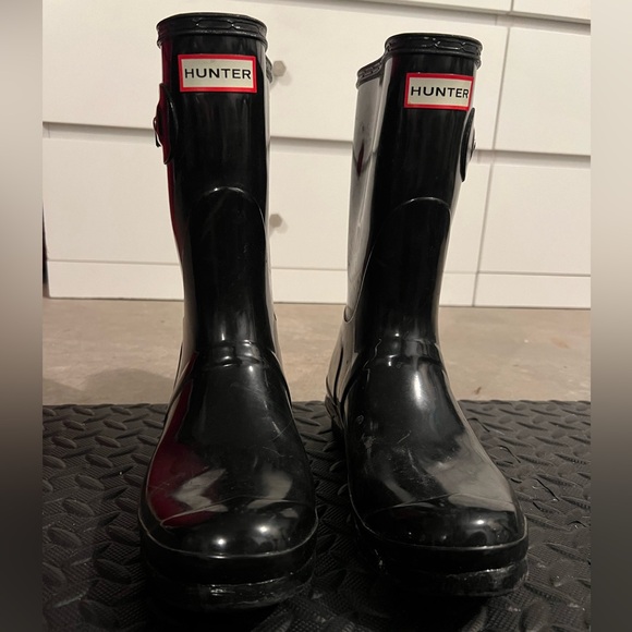 Hunter black short rain boots size 9 - Picture 5 of 5